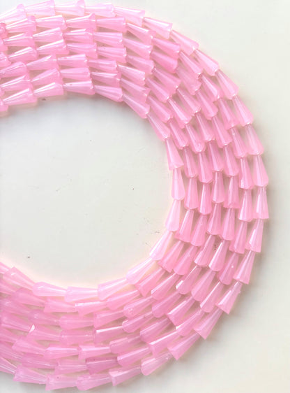 Baby Pink Tower Crystal Beads for Jewelry Making