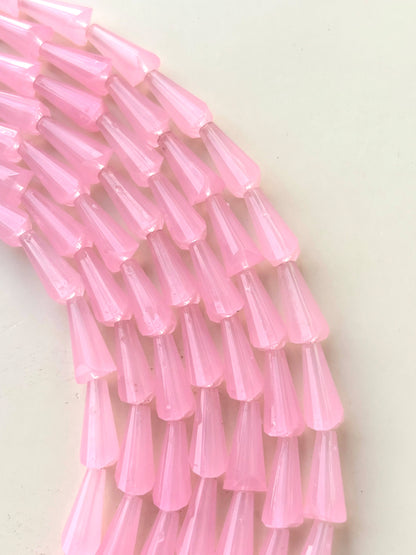 Baby Pink Tower Crystal Beads for Jewelry Making