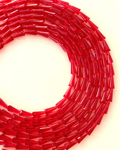 Red Tower Crystal Beads for Jewelry Making