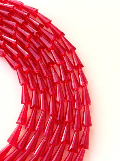 Red Tower Crystal Beads for Jewelry Making