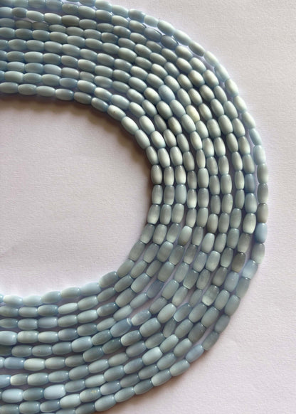Light Blue Monalisa Oval Beads
