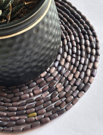 Mauve Monalisa Oval Beads