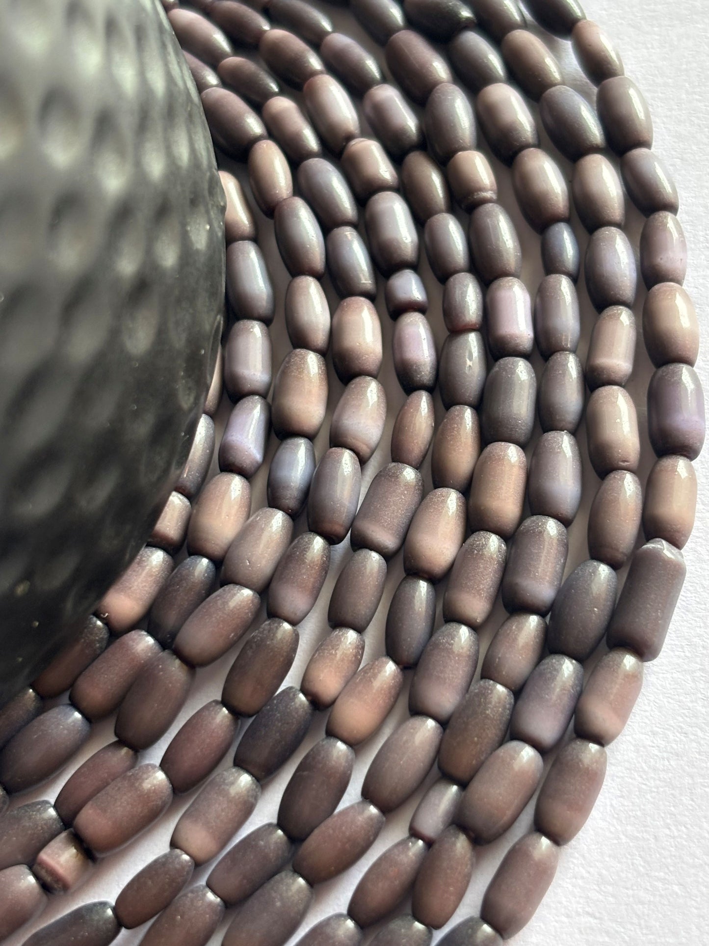 Mauve Monalisa Oval Beads