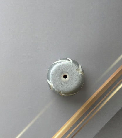Silver Tone Carved Cylindrical Beads for Jewelry Making