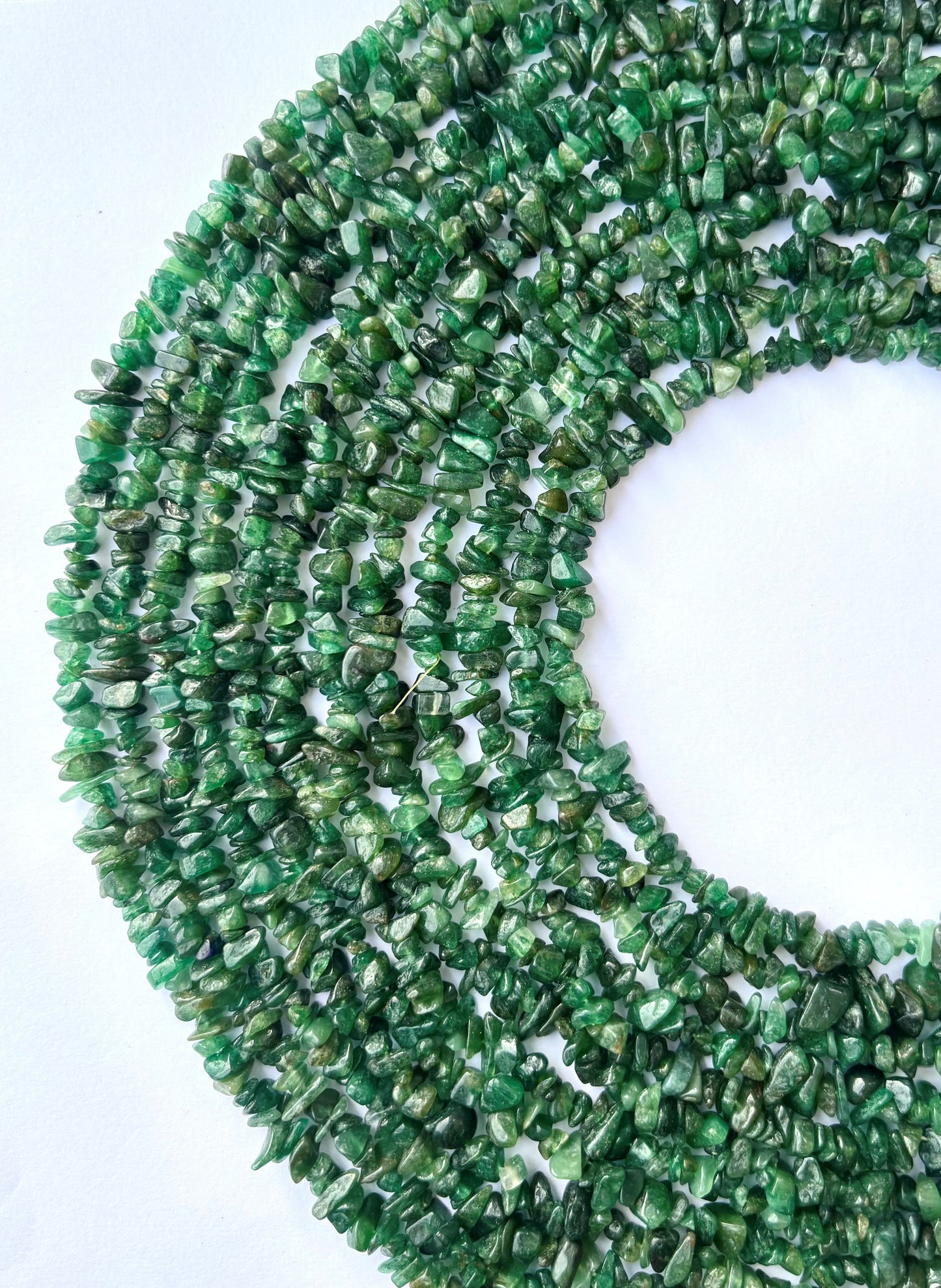 Natural Green Aventurine Chip Beads - Untreated Gemstone Chips
