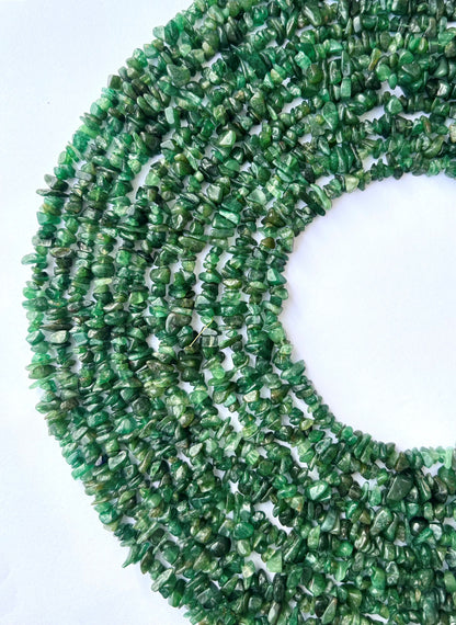 Natural Green Aventurine Chip Beads - Untreated Gemstone Chips