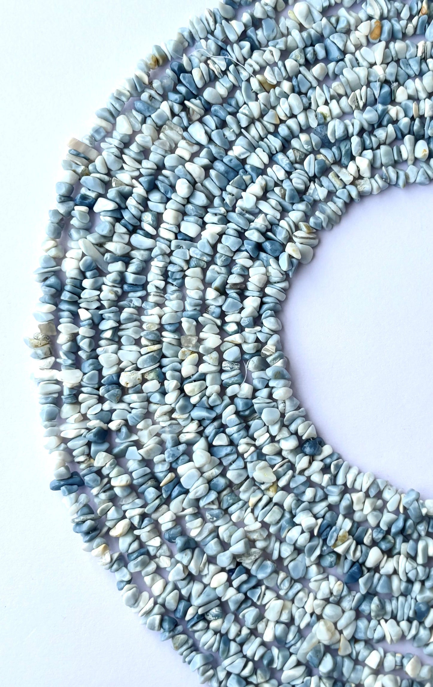 Natural Blue Opal Chip Beads - Untreated Gemstone Chips for Jewelry