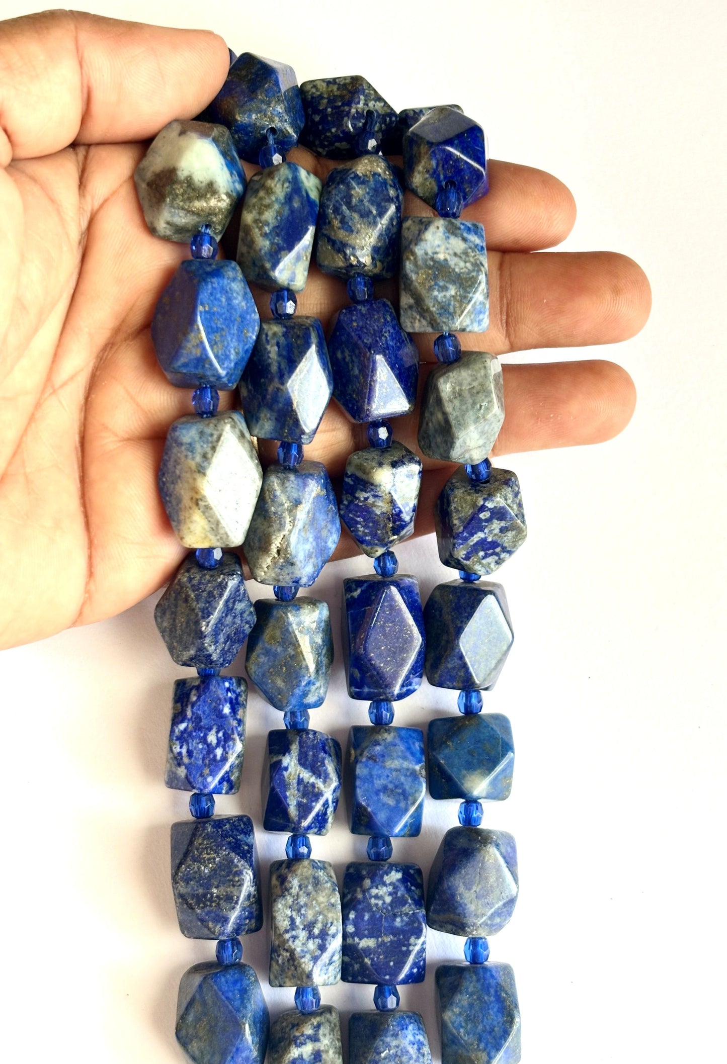 Natural Lapis Lazuli Nugget Beads for Jewelry Making