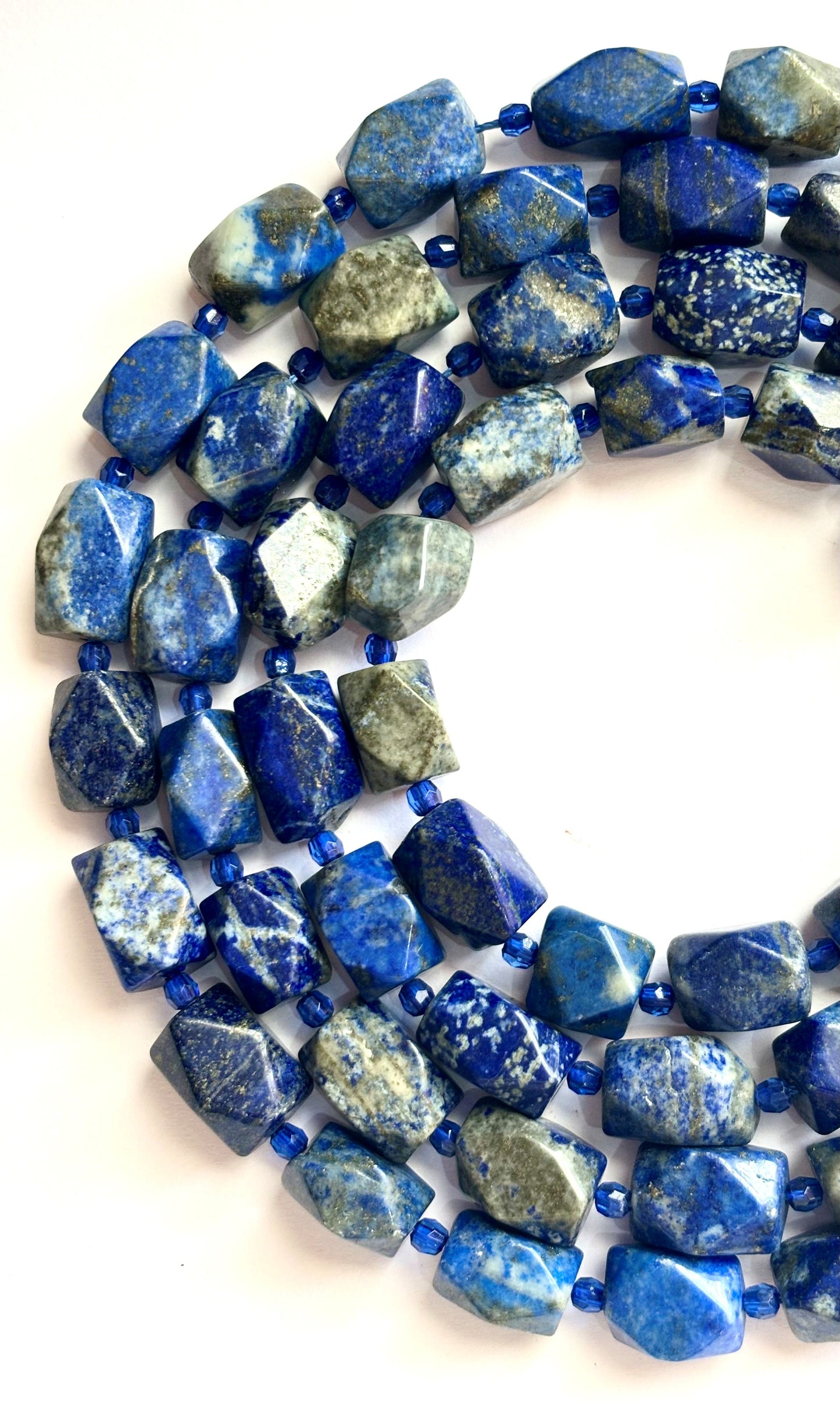 Natural Lapis Lazuli Nugget Beads for Jewelry Making