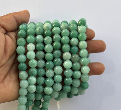 Natural Green Aventurine Light to Dark Beads