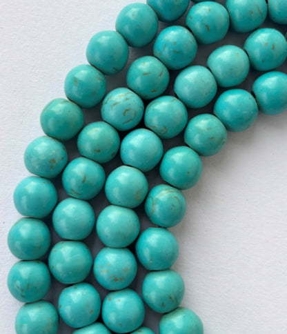 Natural Turquoise Round Beads for Jewelry Making