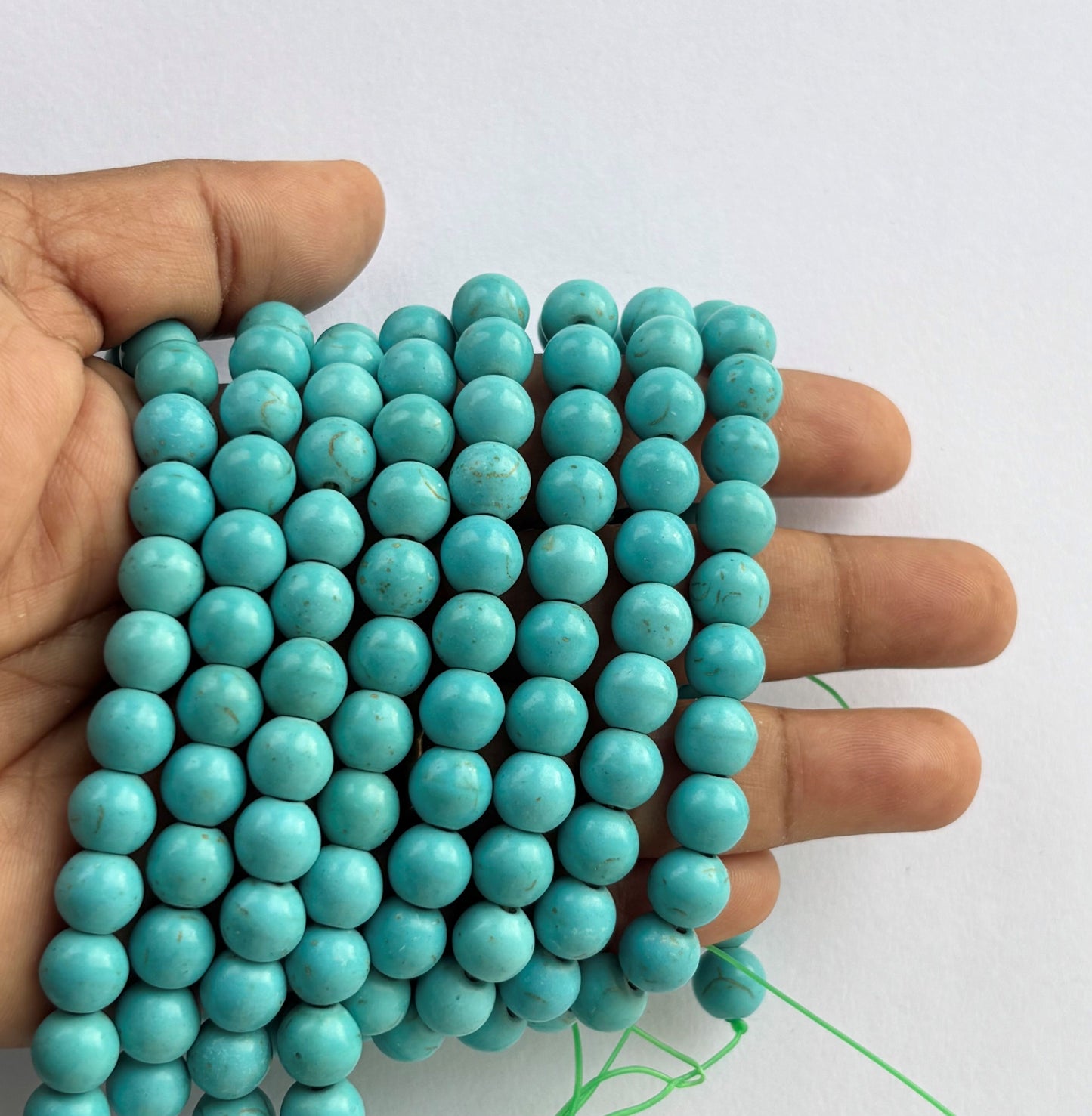 Natural Turquoise Round Beads for Jewelry Making
