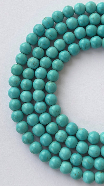 Natural Turquoise Round Beads for Jewelry Making