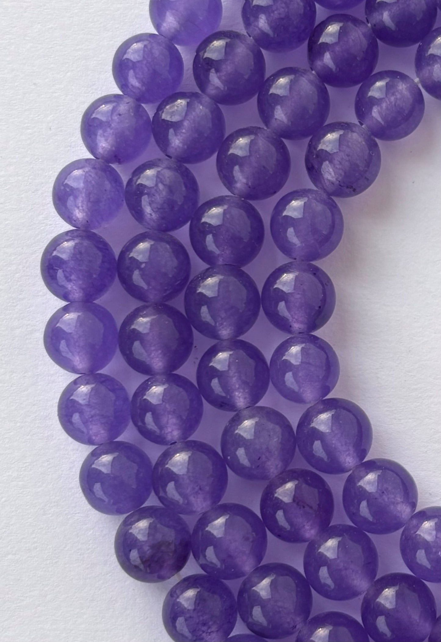 Natural Purple Amethyst Round Beads for Jewelry Making