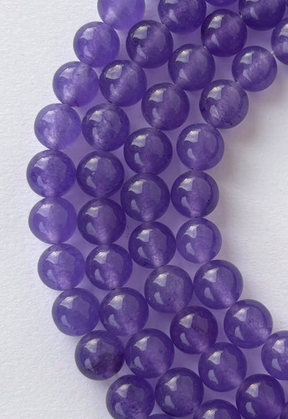 Natural Purple Amethyst Round Beads for Jewelry Making