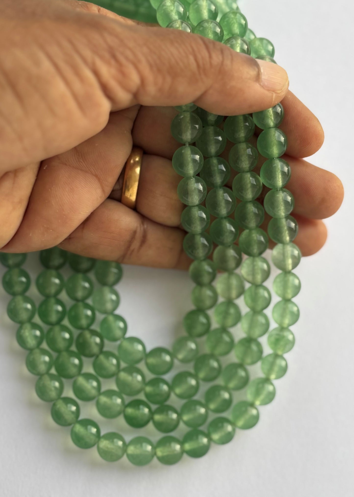Natural Green Aventurine Round Beads for Jewelry Making