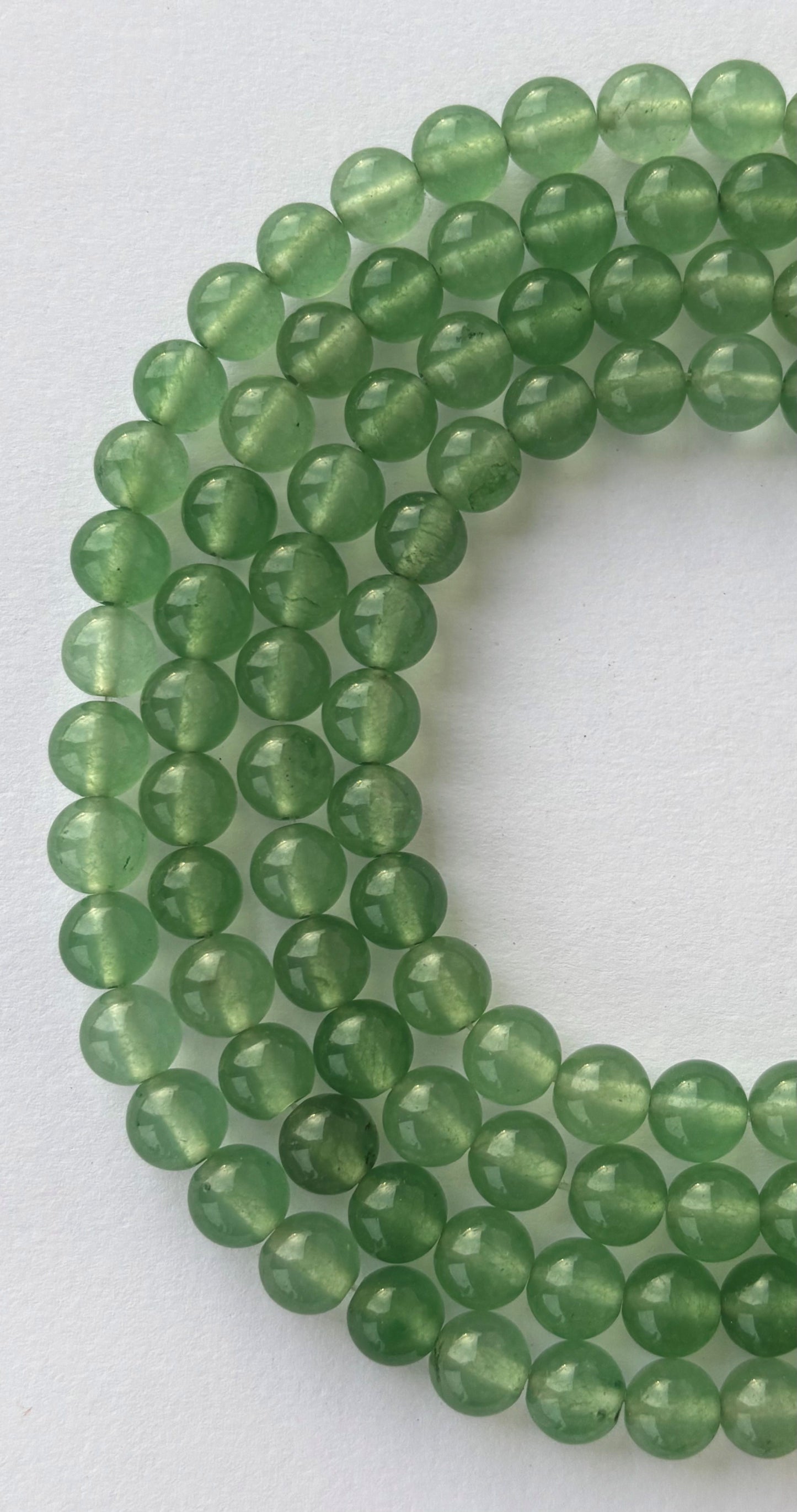 Natural Green Aventurine Round Beads for Jewelry Making