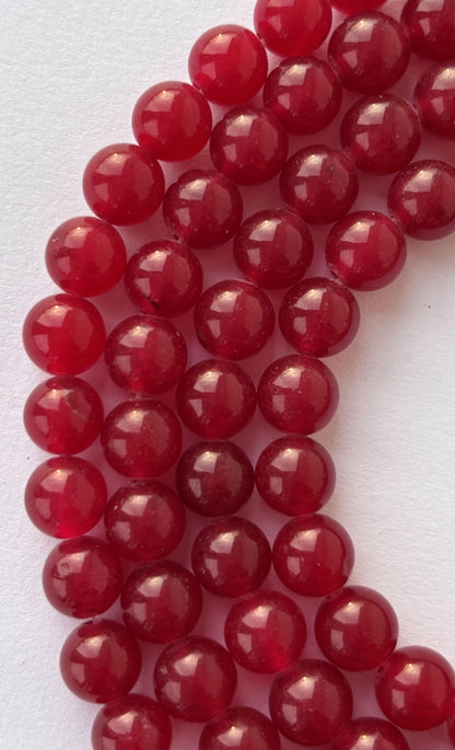 Natural Red Carnelian Round Beads for Jewelry Making