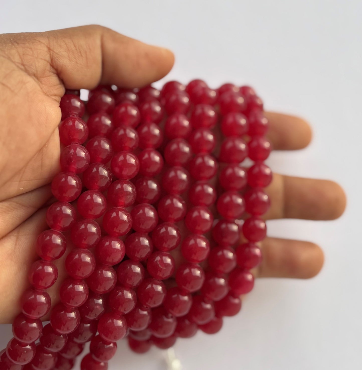 Natural Red Carnelian Round Beads for Jewelry Making