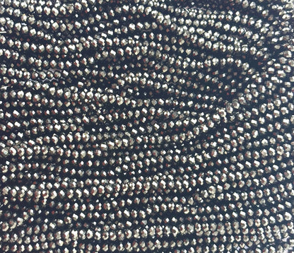 Black Faceted Rondelle Glass Beads 4MM for Jewelry Making
