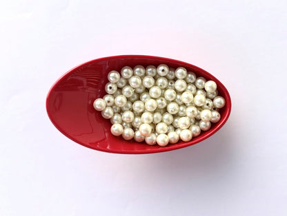 Cream Acrylic Pearl Bead 8MM