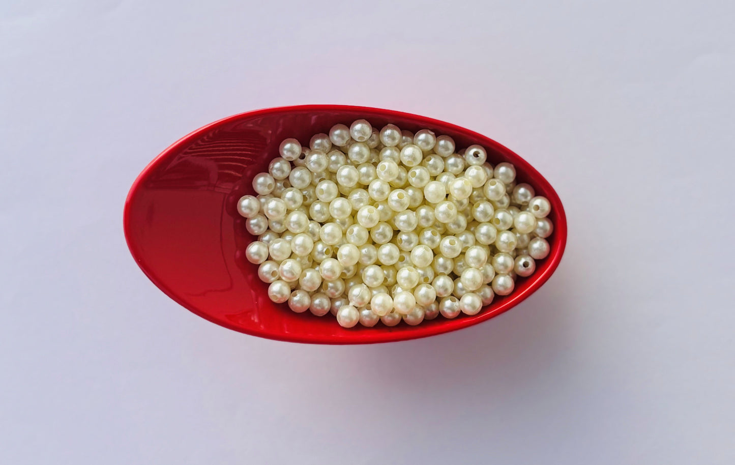 Cream Acrylic Pearl Bead 6MM