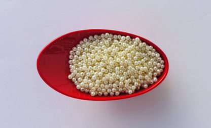 Cream Acrylic Pearl Bead 4MM