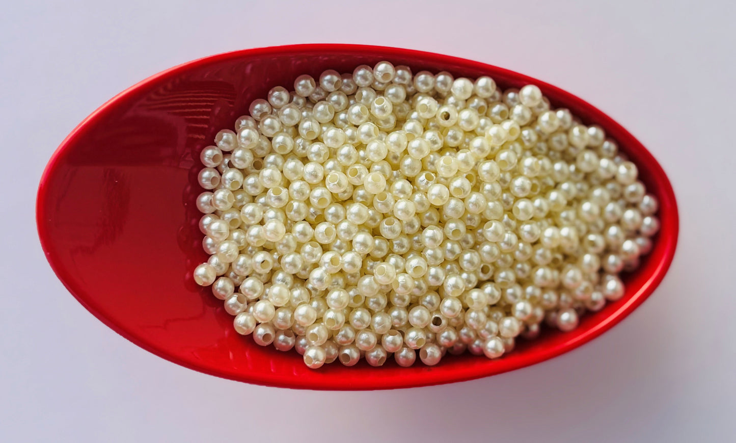 Cream Acrylic Pearl Bead 4MM