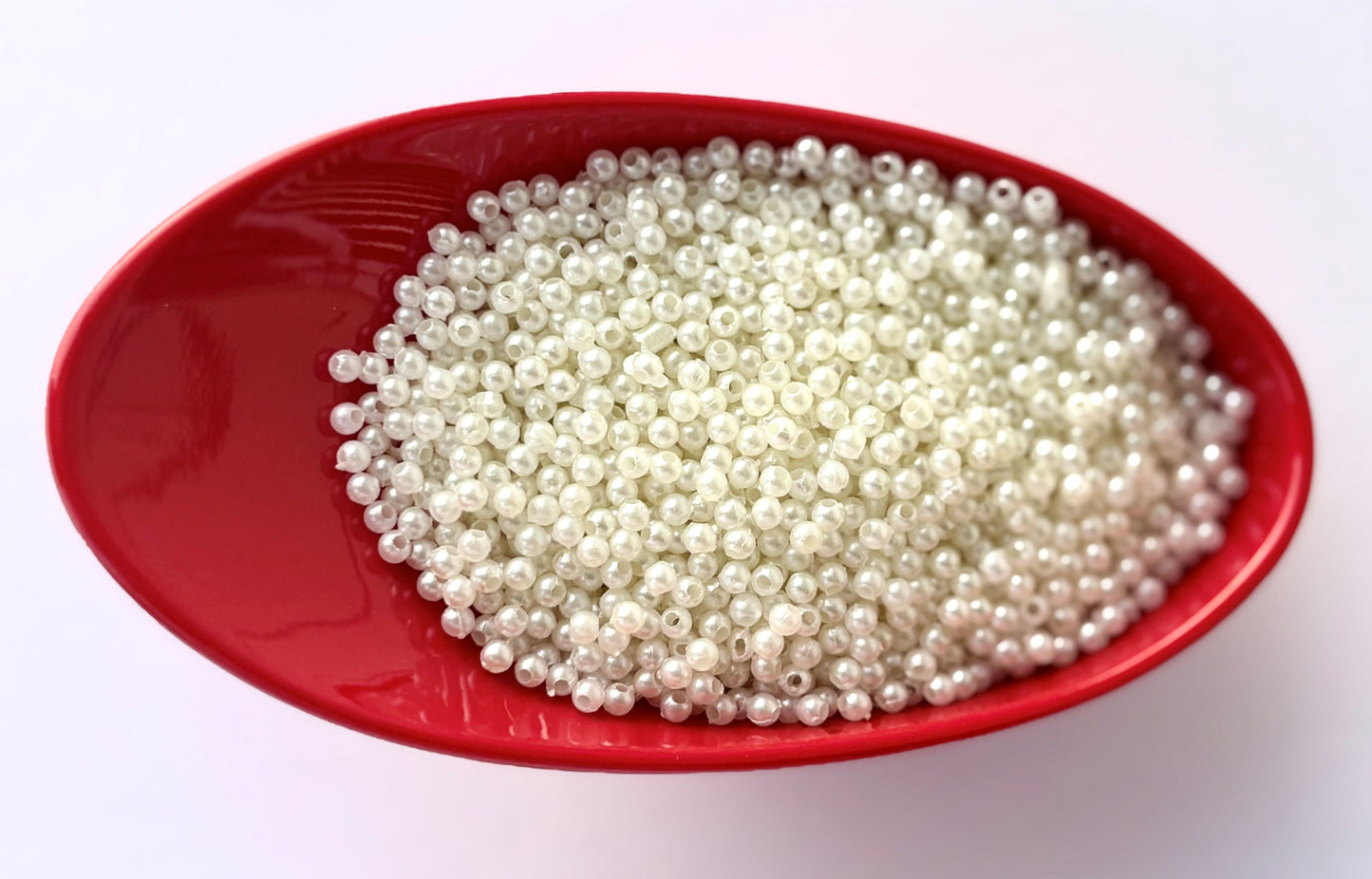 Cream Acrylic Pearl Bead 3MM