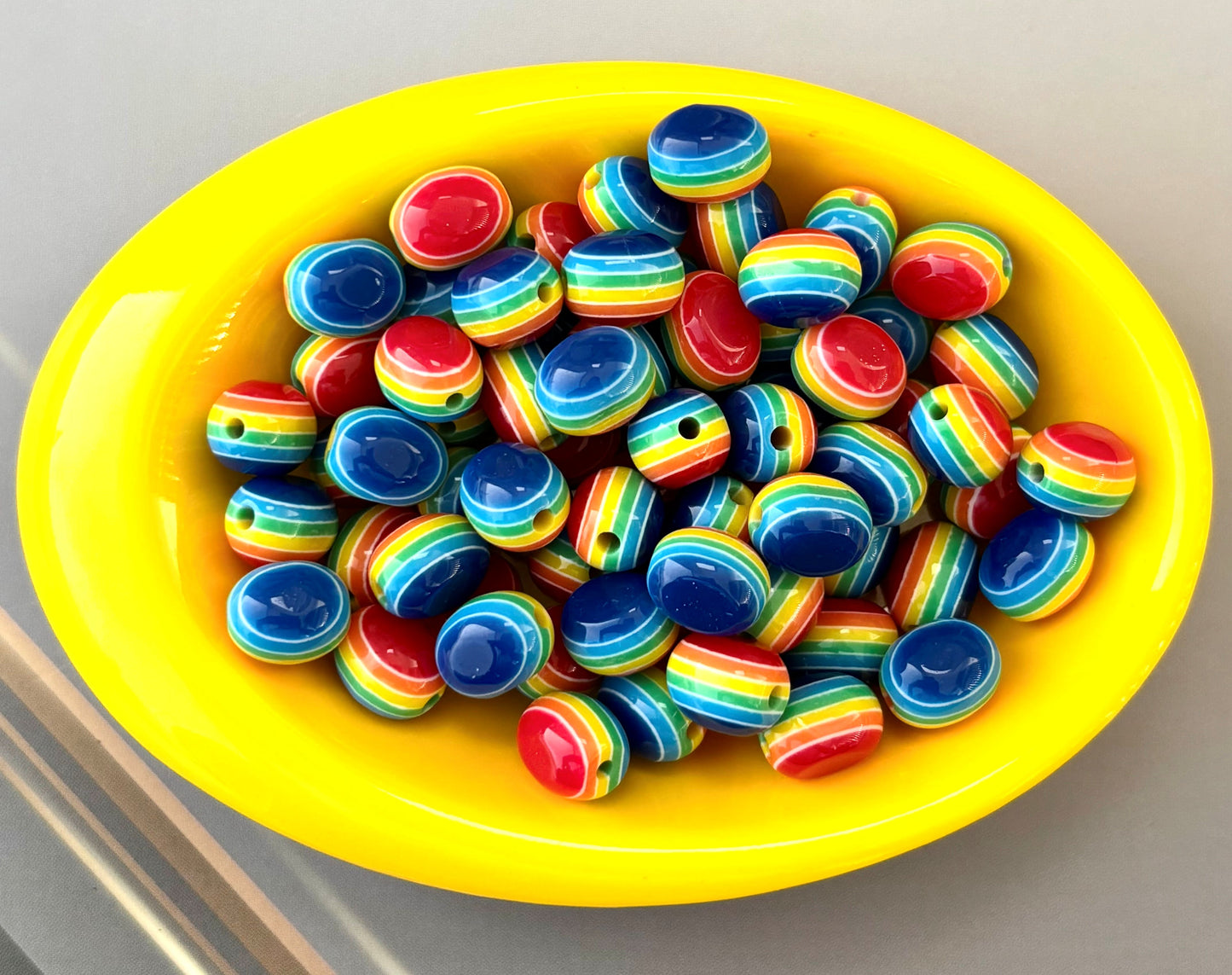 Colorful Rainbow Evil Eye Beads