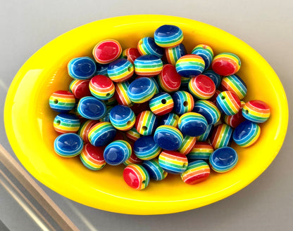 Colorful Rainbow Evil Eye Beads