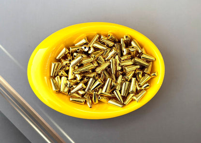 Golden Tower Tube CCB Beads