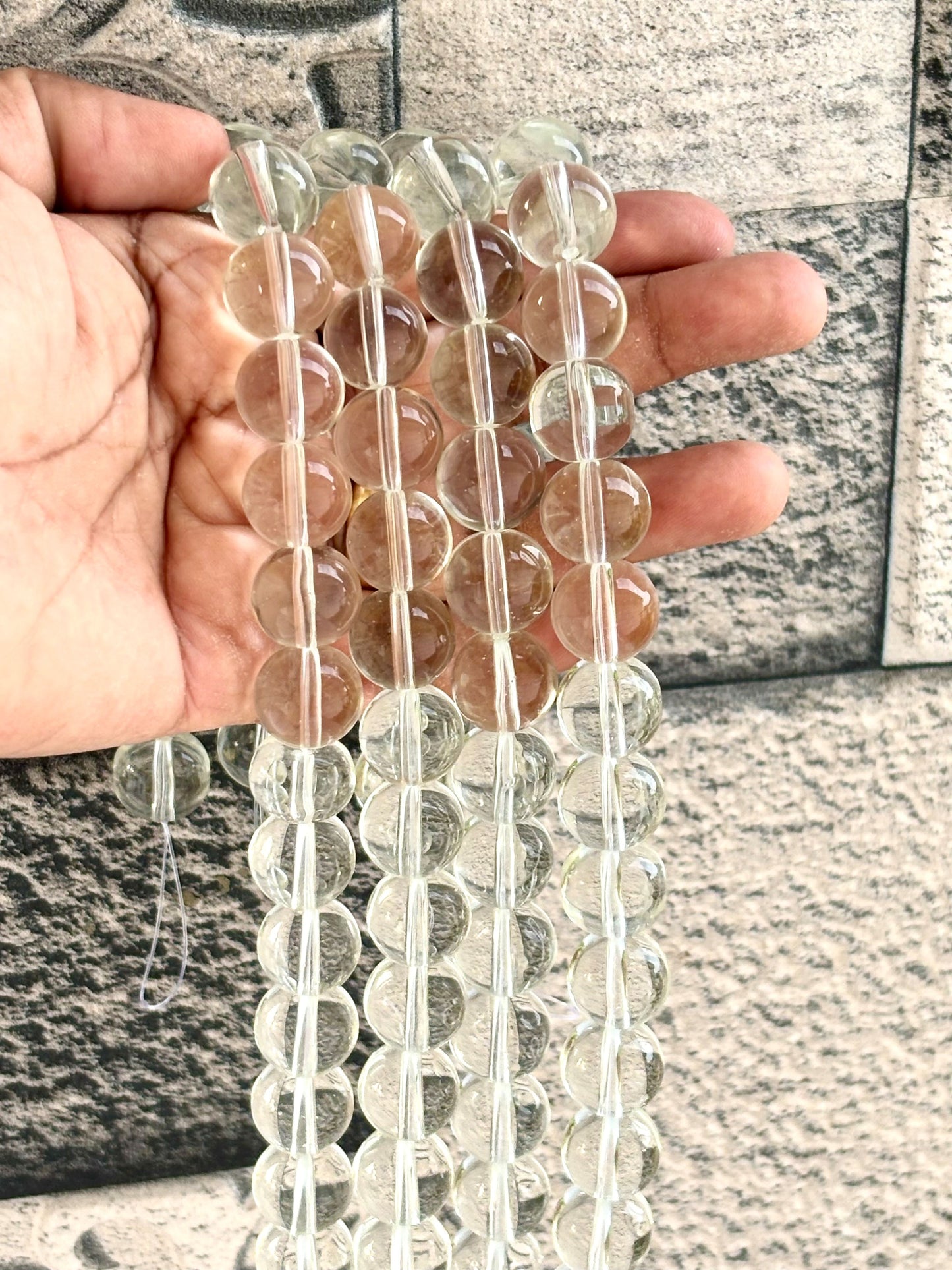 Clear 12MM Glass Beads