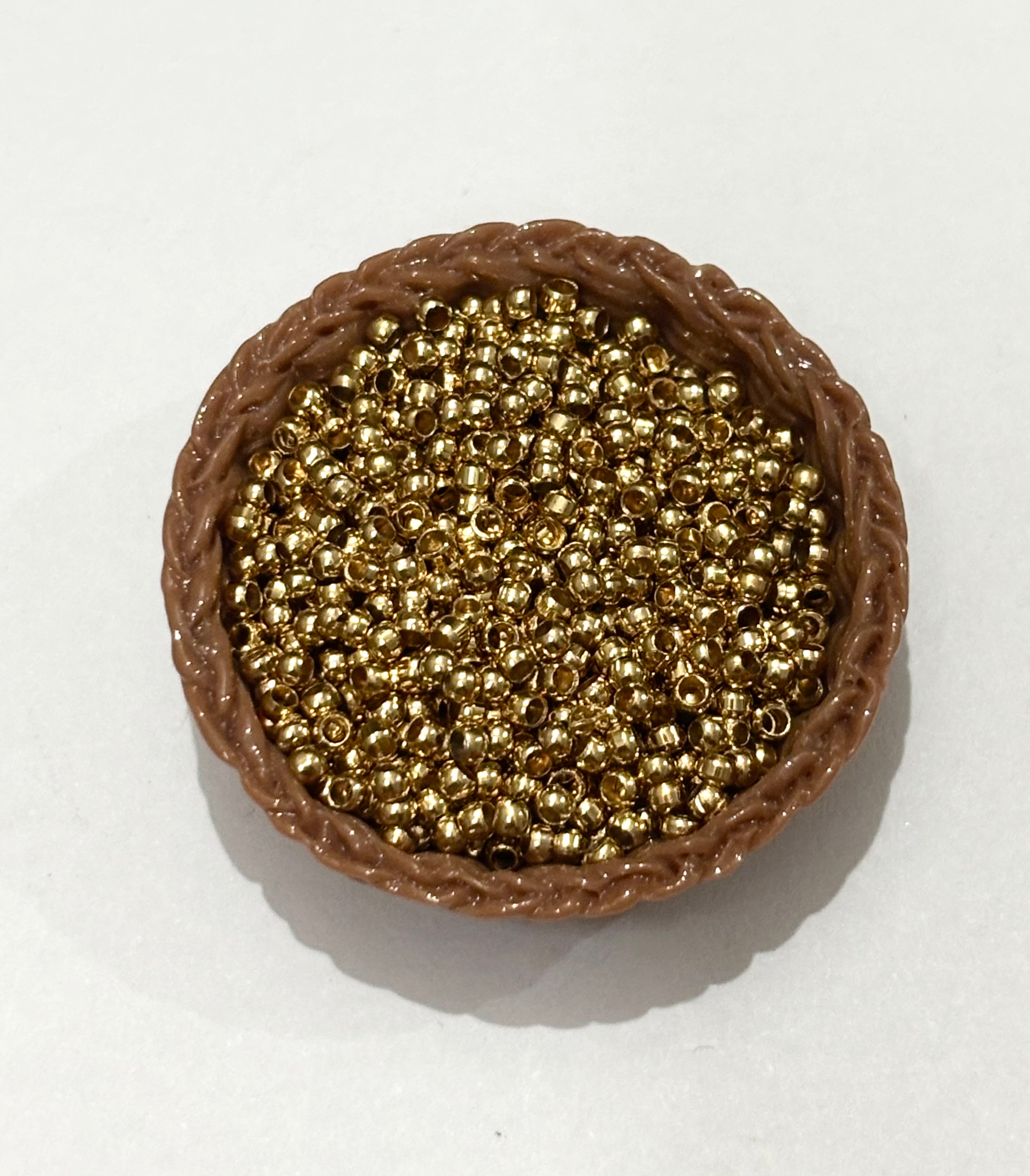Durable Gold Crimp Tube Beads for Jewelry Making
