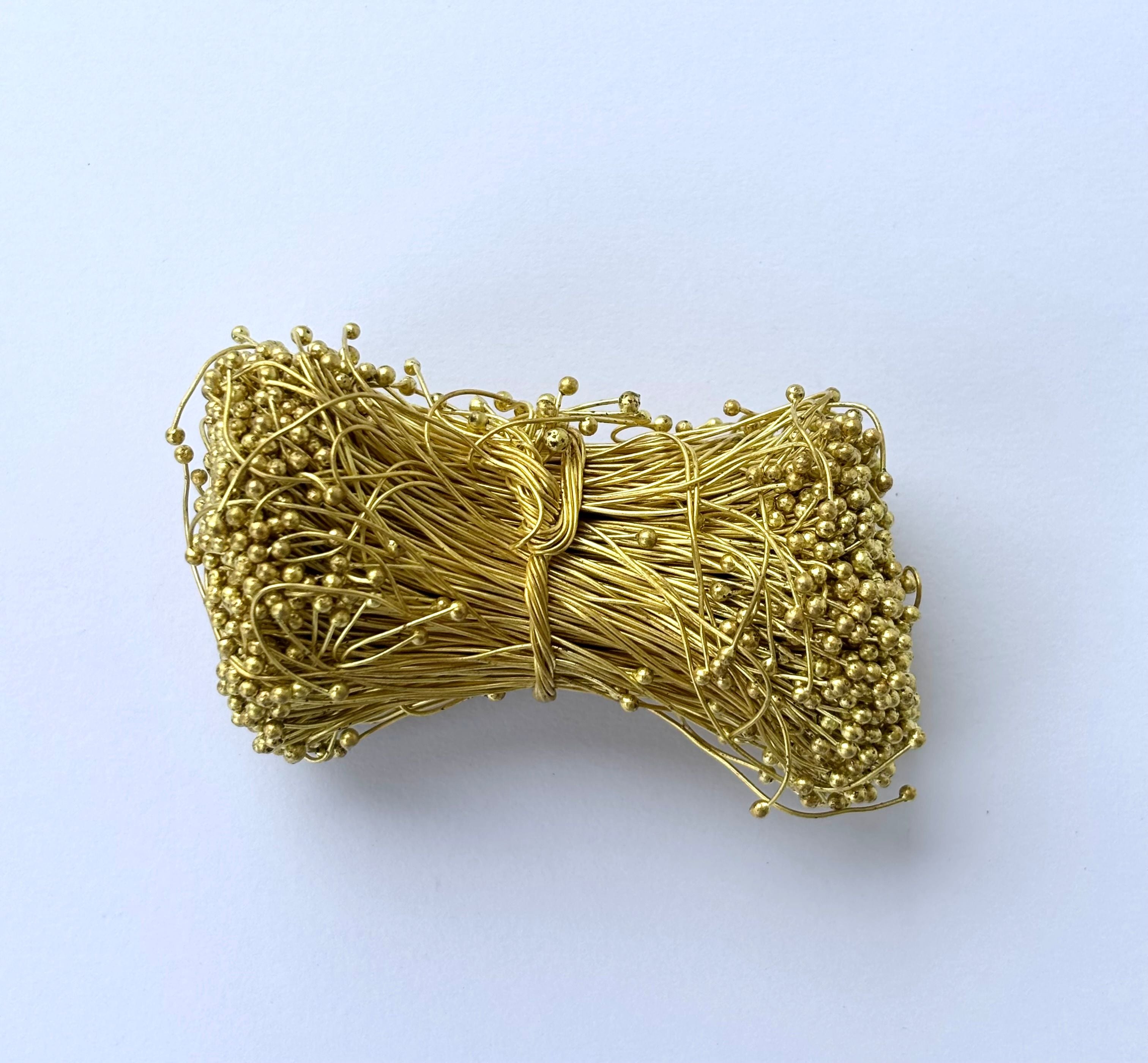 Gold Ball Head Pins for Jewelry Making 24 gauge