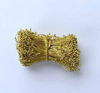 Gold Ball Head Pins for Jewelry Making 24 gauge