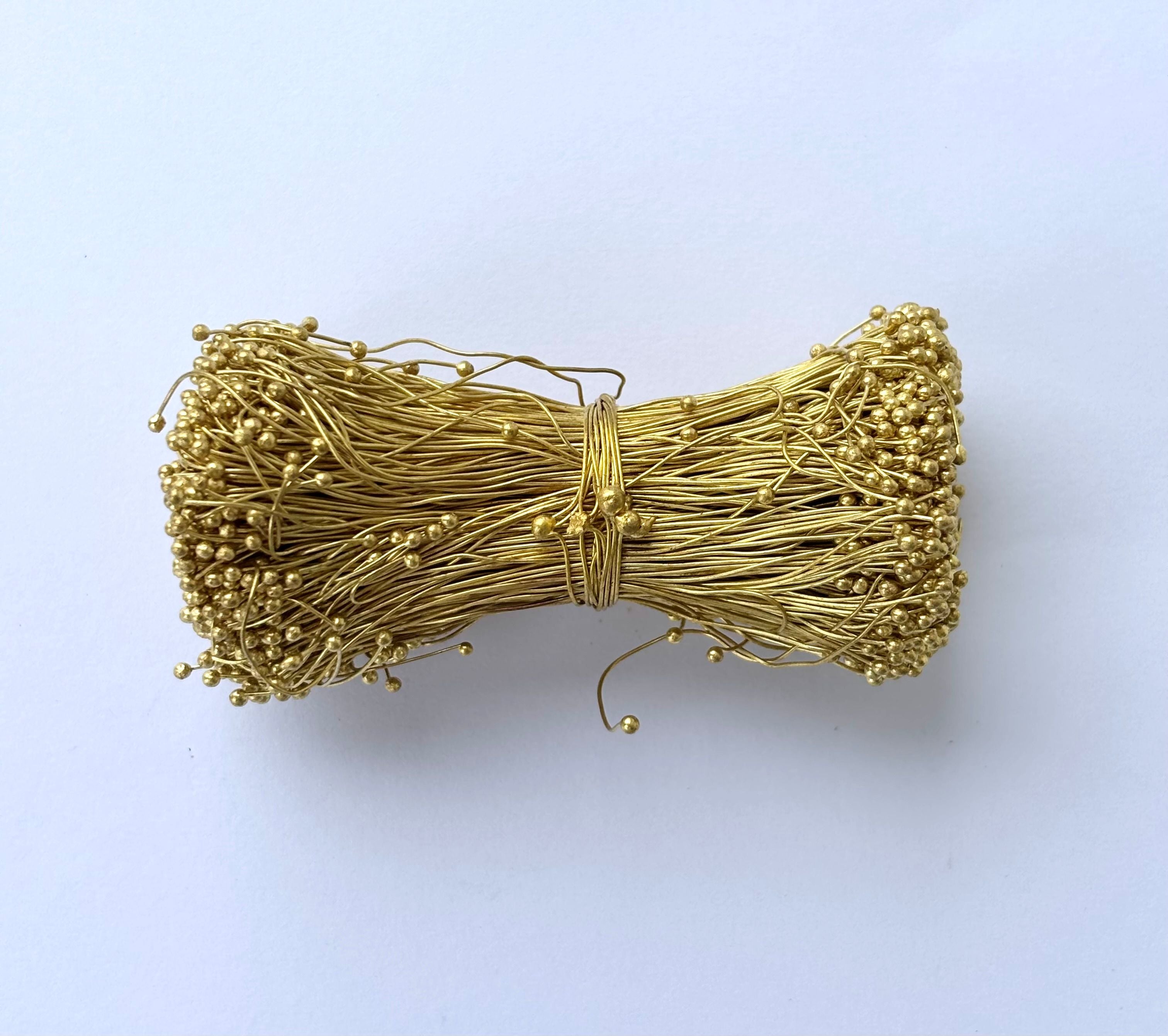 Gold Ball Head Pins for Jewelry Making 26 gauge