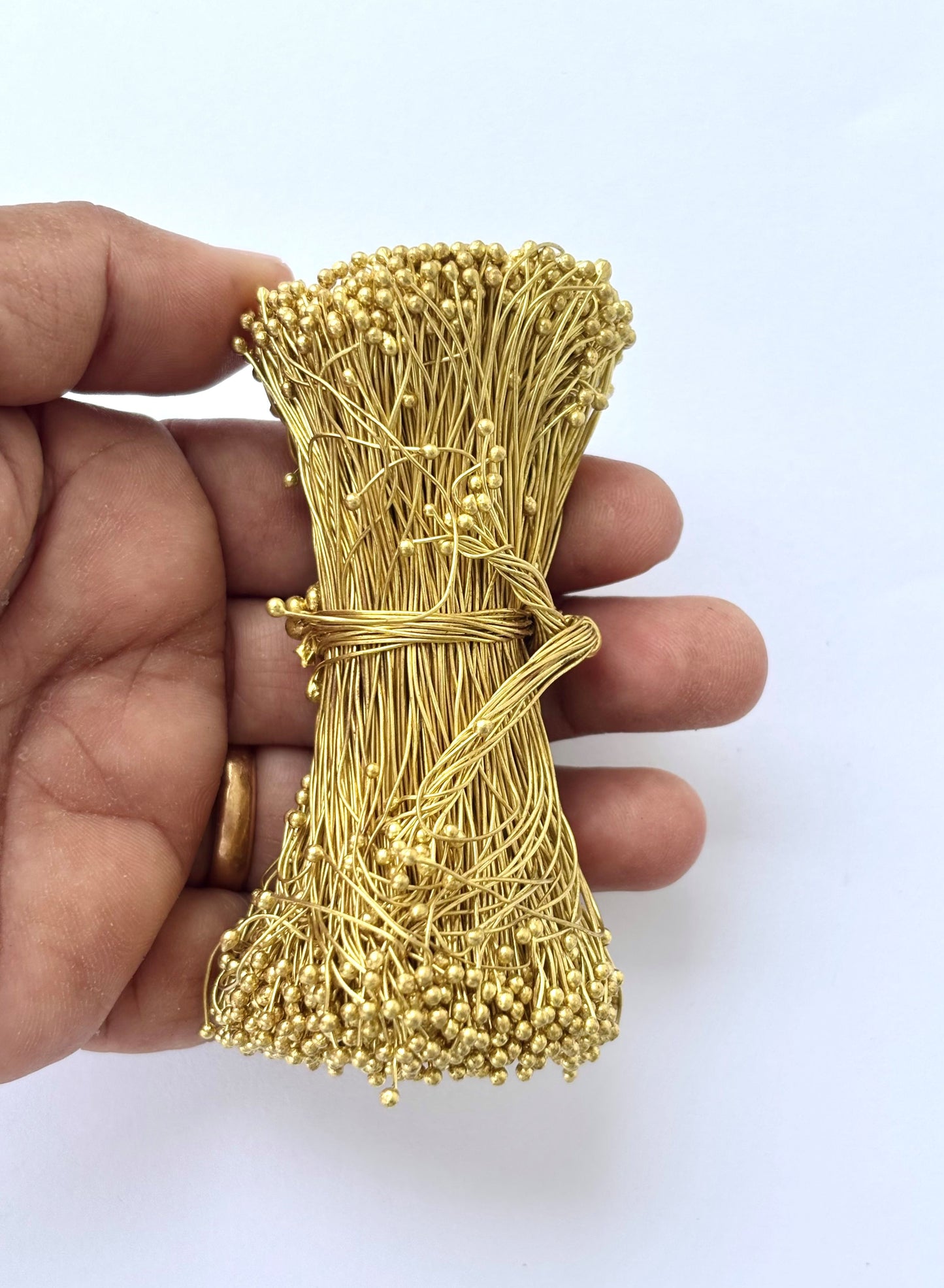 Gold Ball Head Pins for Jewelry Making 26 gauge