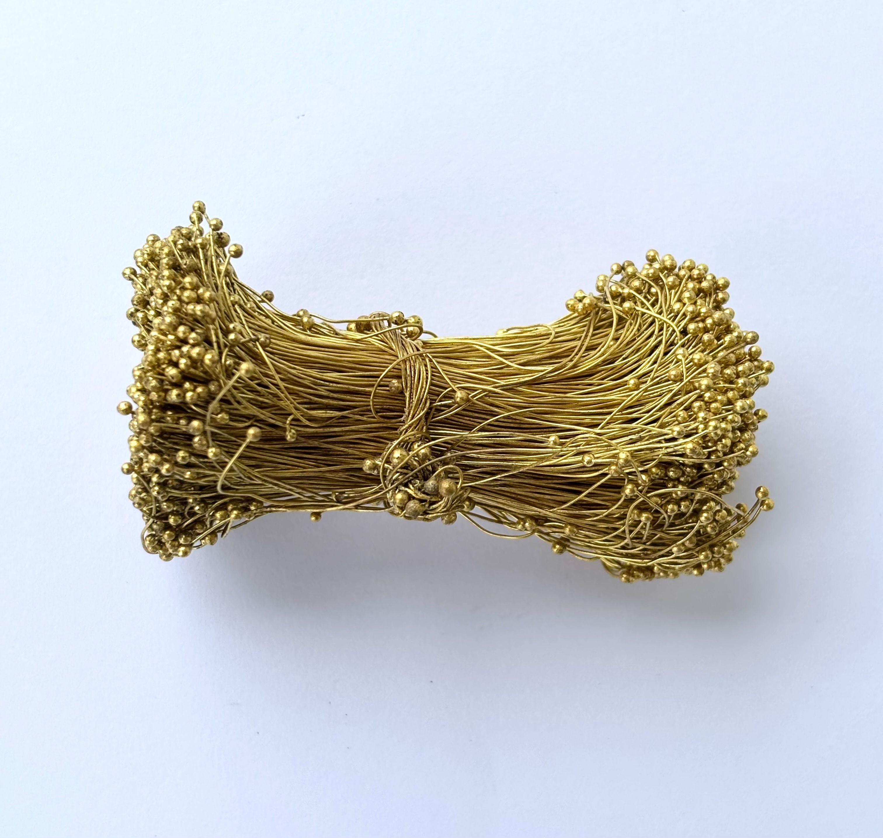 Gold Ball Head Pins for Jewelry Making 27 gauge