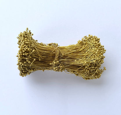 Gold Ball Head Pins for Jewelry Making 27 gauge