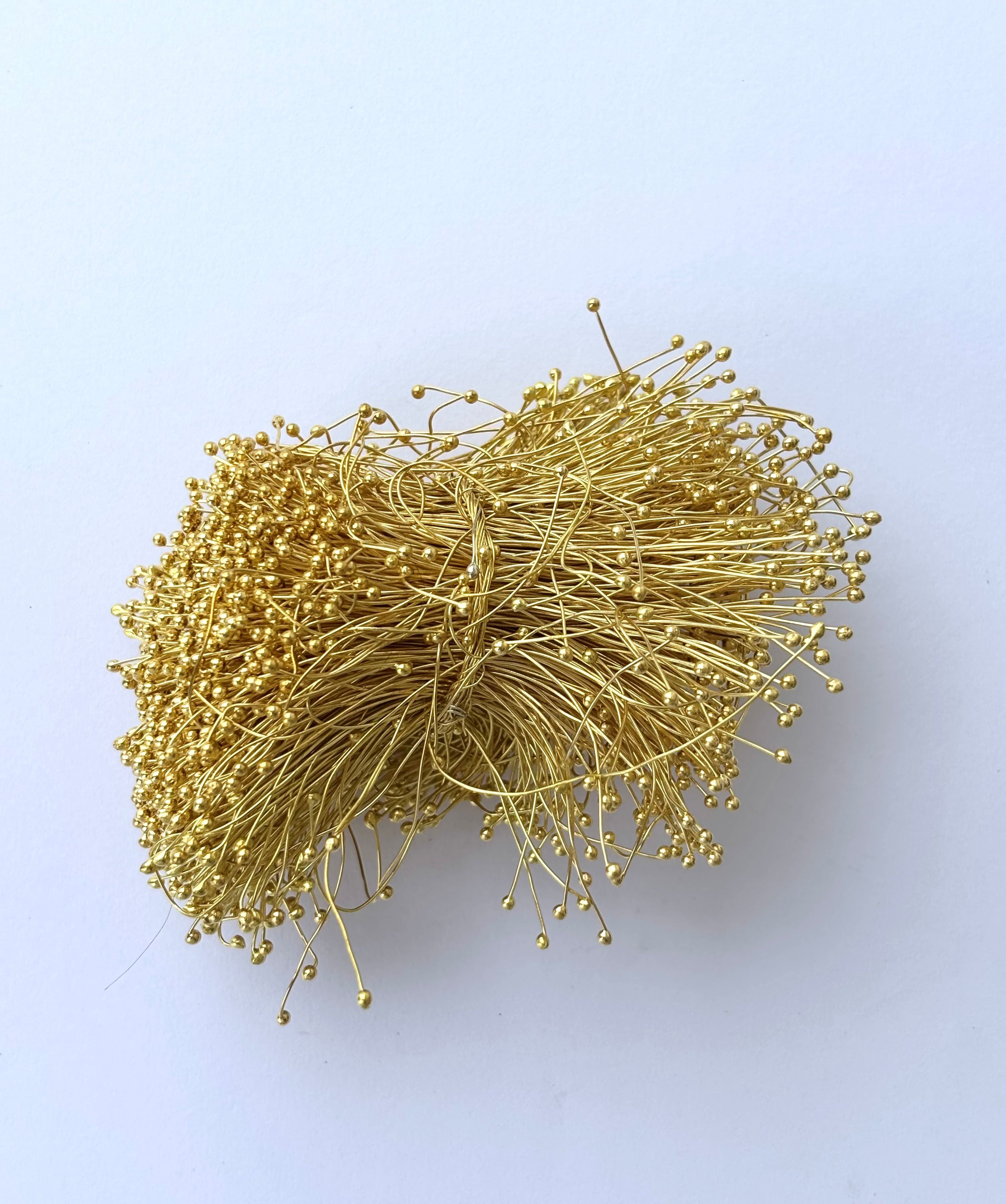 Shiny Gold Ball Head Pins for Jewelry Making 24 gauge