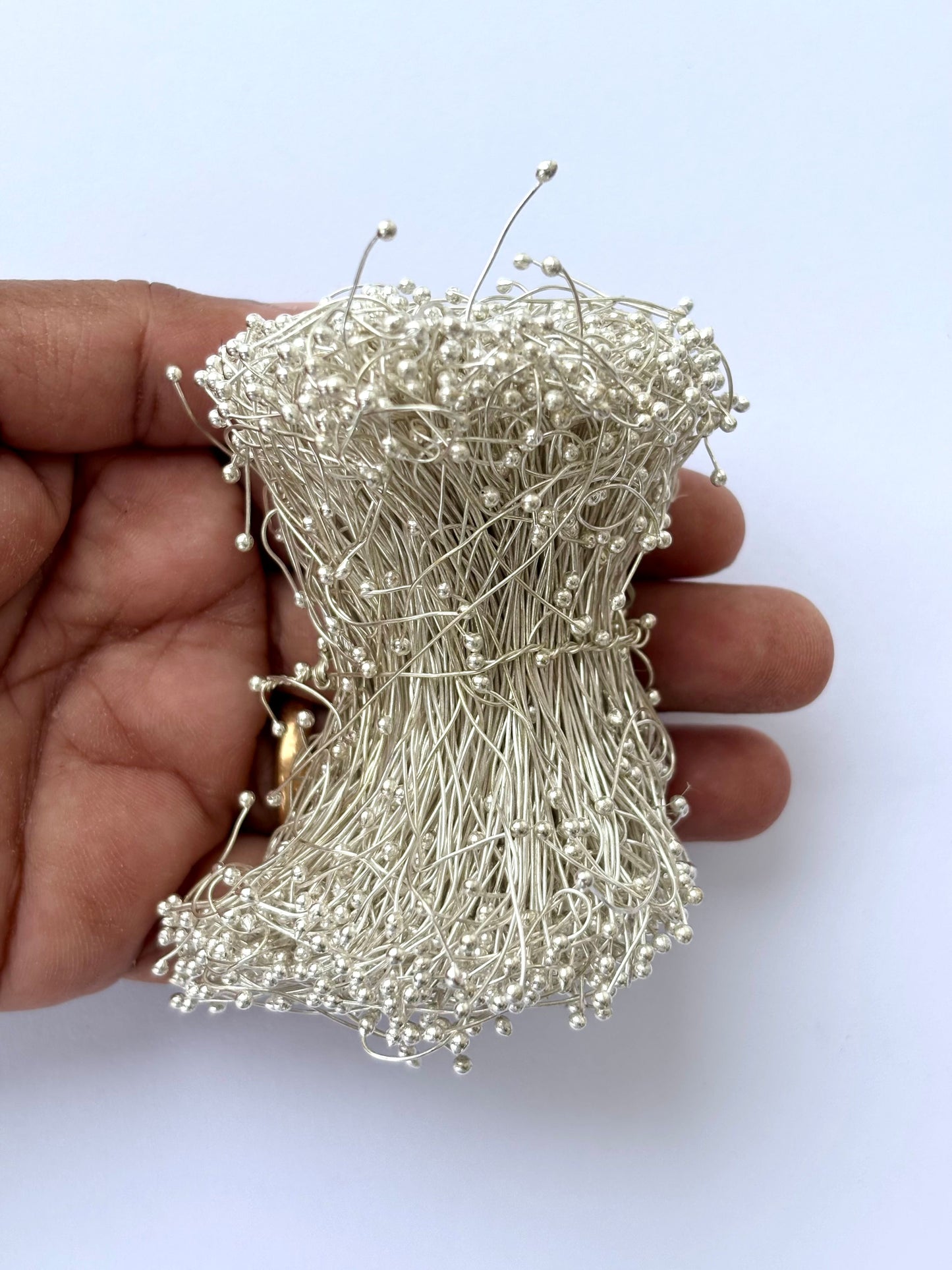 Shiny Silver Ball Head Pins for Jewelry Making 24 gauge