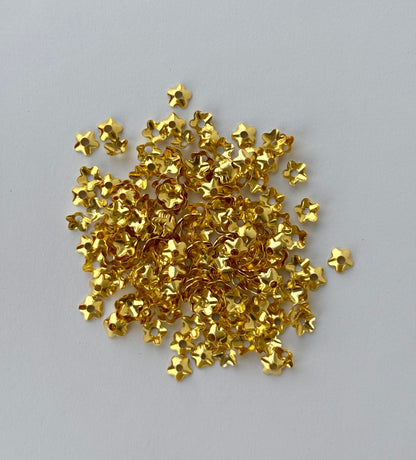 Gold Flower Bead Caps 6MM