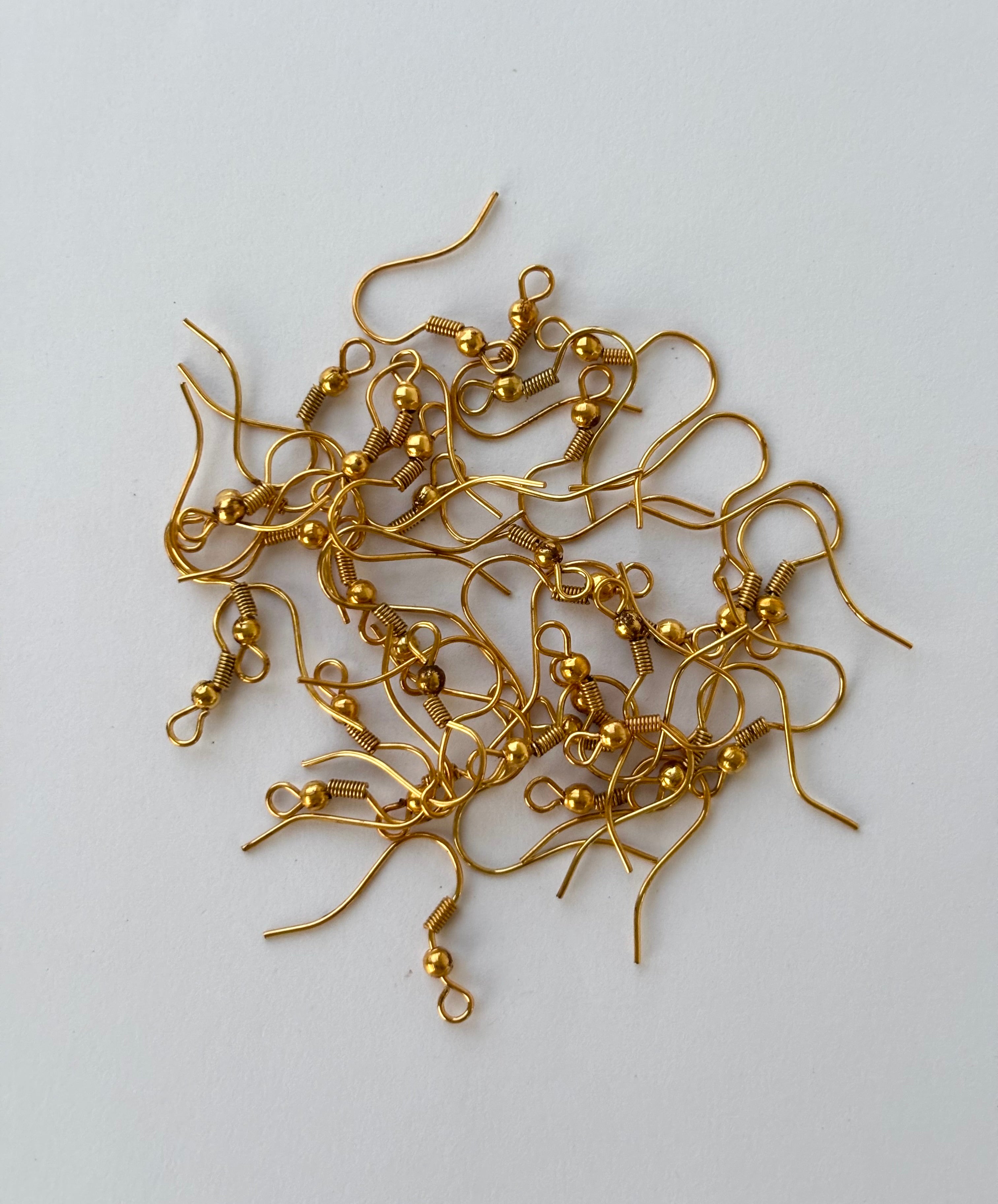 Dark Gold Plated Fish Hook Ear Wires