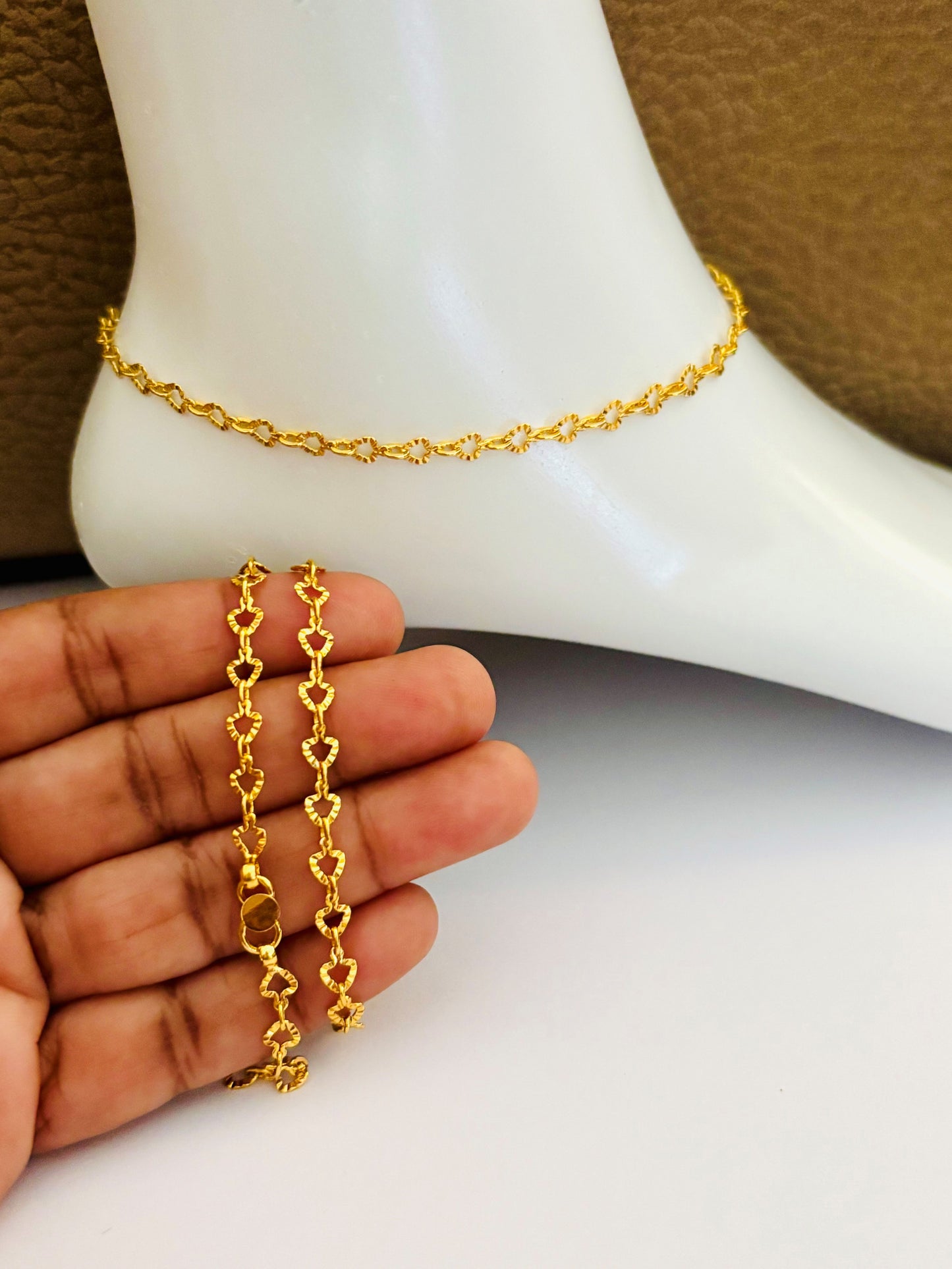 Flower Link Chain Anklet for Women