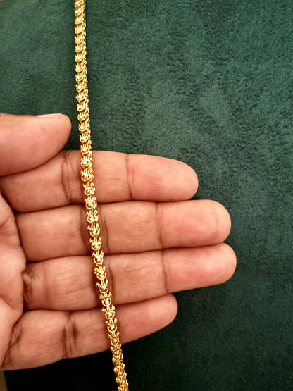 Designer Link Gold-Plated Chain for Men and Women