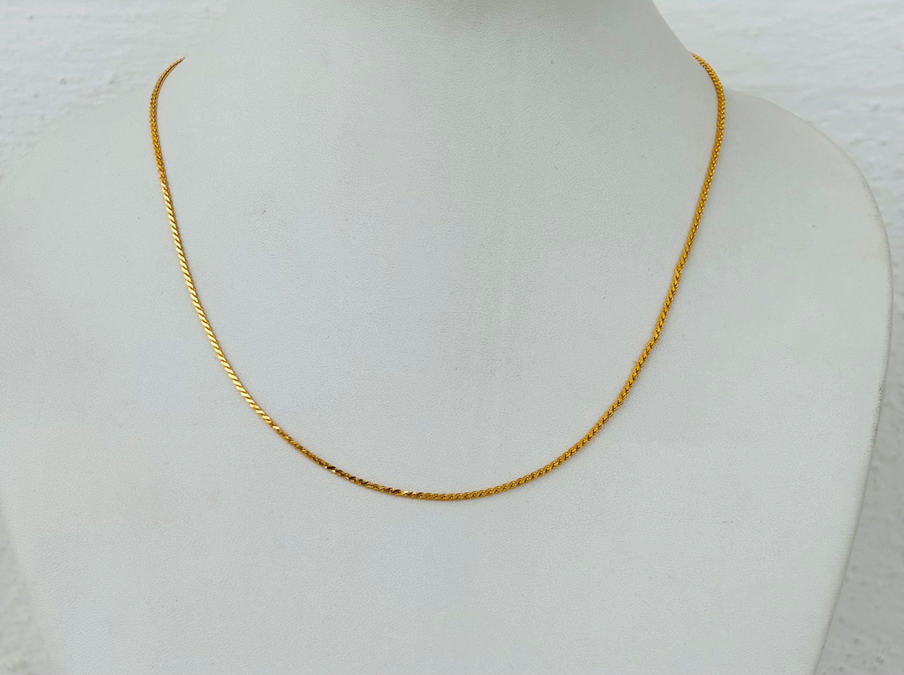 Simple and Elegant Gold Plated Daily Wear Chain