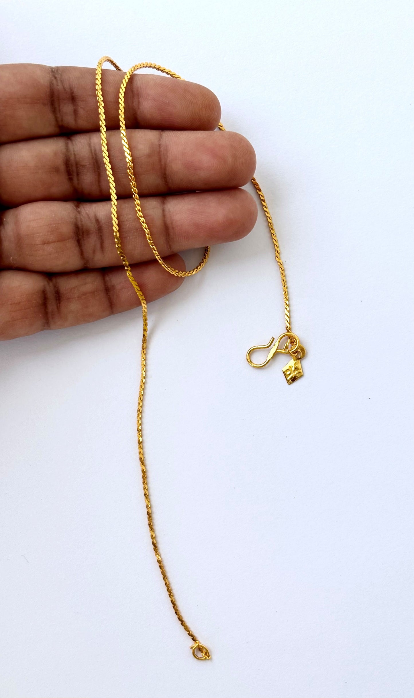 Simple and Elegant Gold Plated Daily Wear Chain