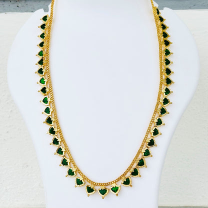 Gold Plated Green Palakka Haram