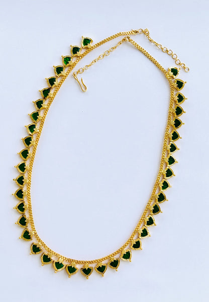 Gold Plated Green Palakka Haram